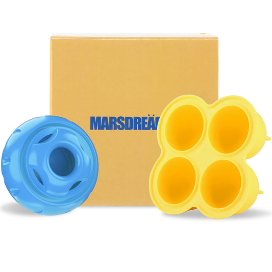 MARSDREAMS Dog Toys for Aggressive Chewers Includes 1pcs Dog Enrichment Toys and 1pcs Dog Treat Molds Silicone Anxiety Relief for Dogs Silicone Material Easy to Clean Suitable for 25-75 lbs Dogs